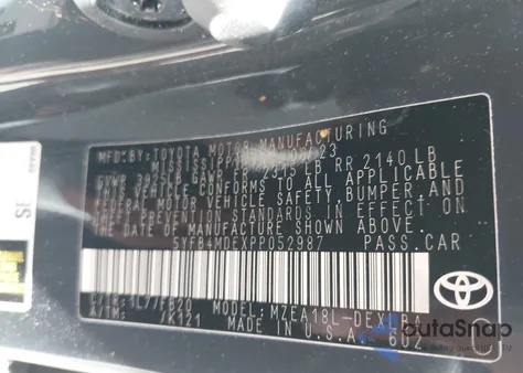 2023 Toyota Corolla Le z USA, uszkodzony, nr VIN 5YFB4MDEXPP052987